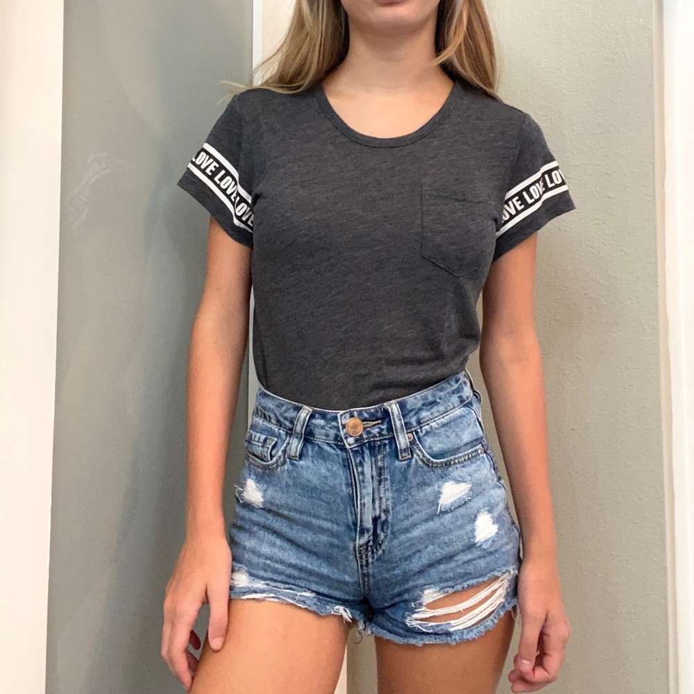 PINK Victoria’s Secret Dark Gray Top